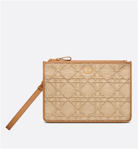 dior raffia gift with purchase|dior caro daily pouch.